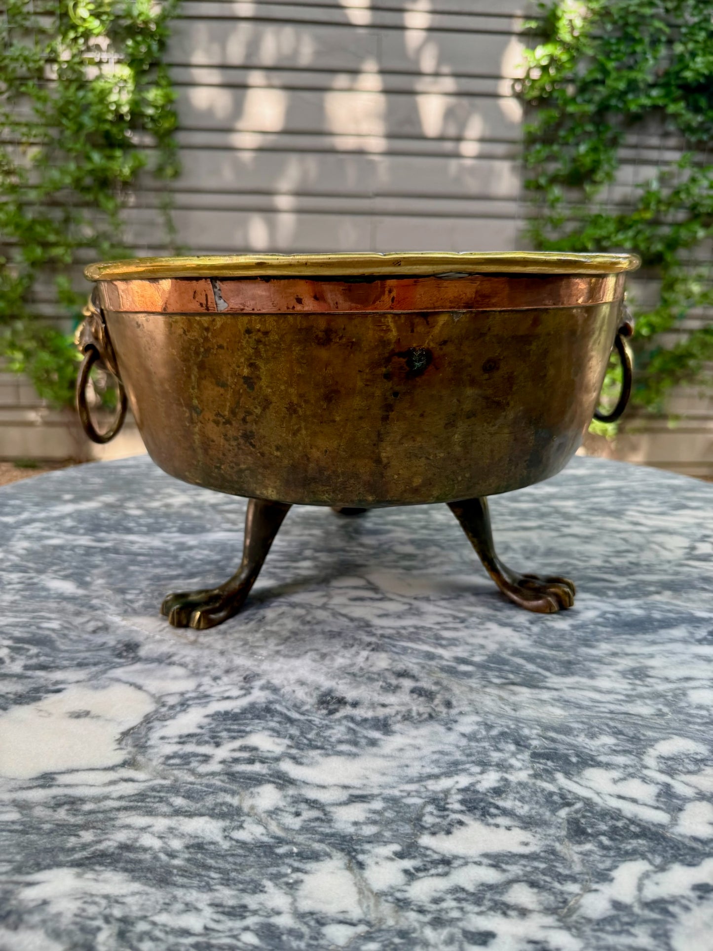 Copper Tripod Jardiniere
