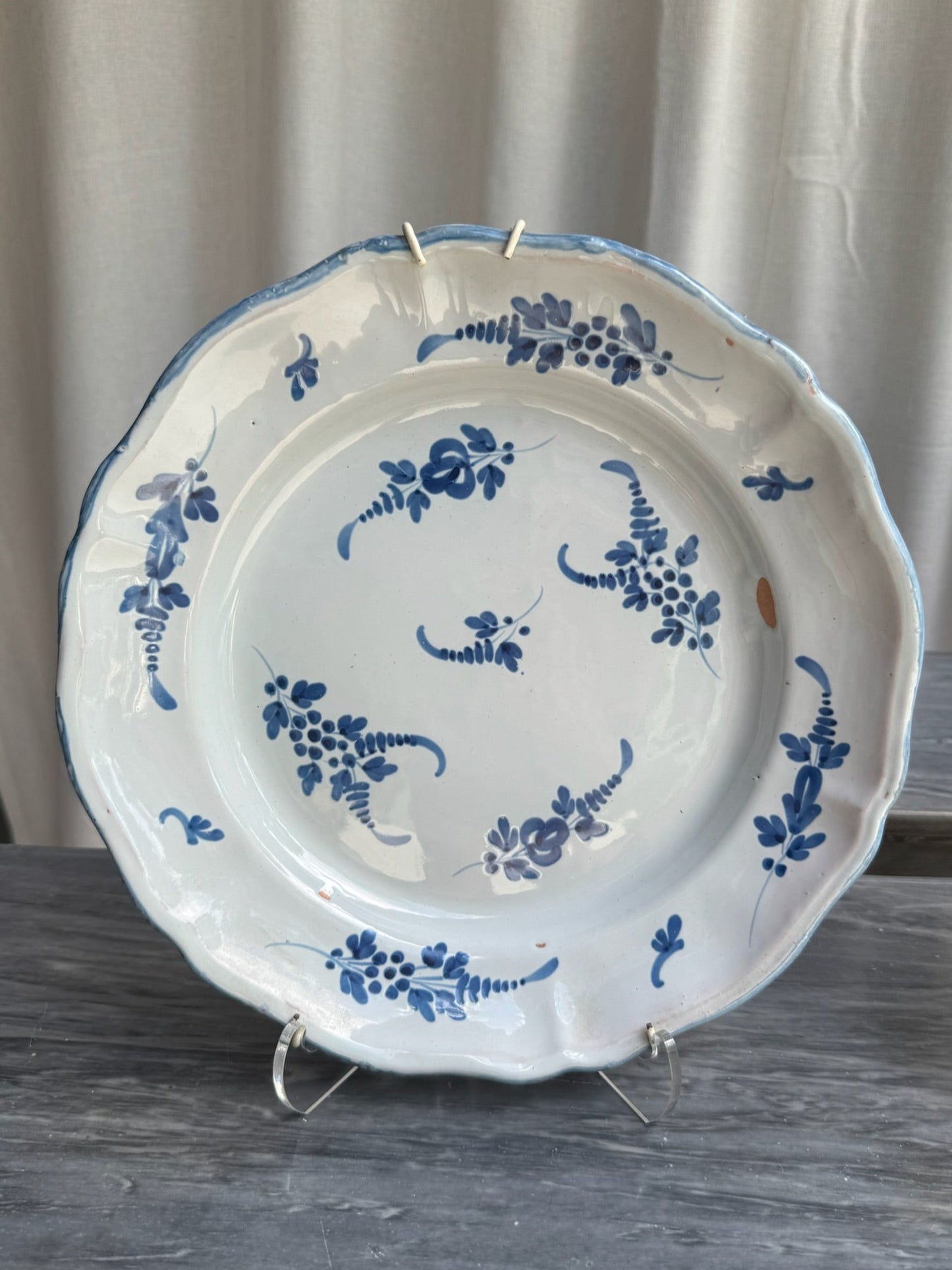 Pair of 19th c. French Provencal Plates