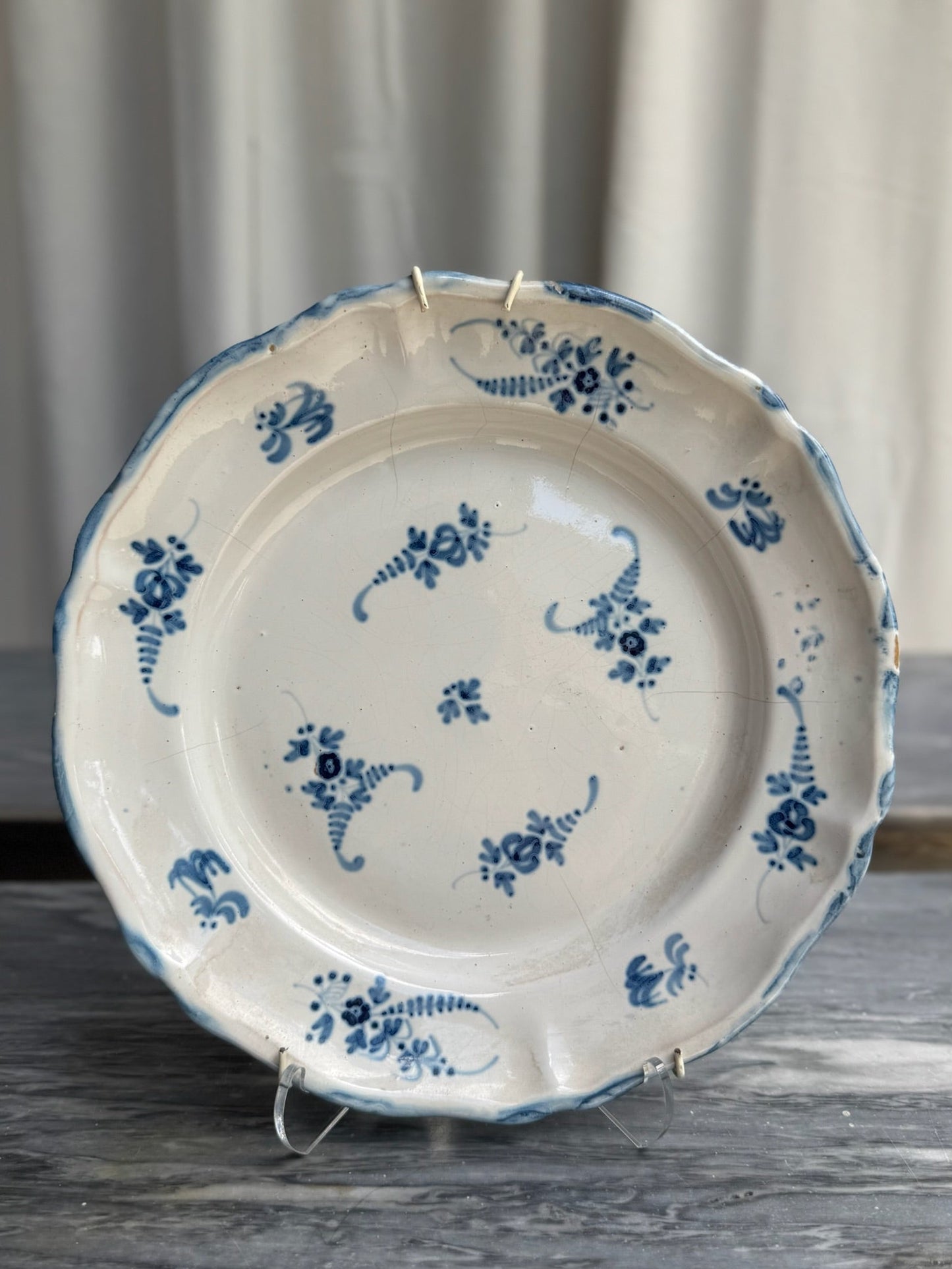 Pair of 19th c. French Provencal Plates
