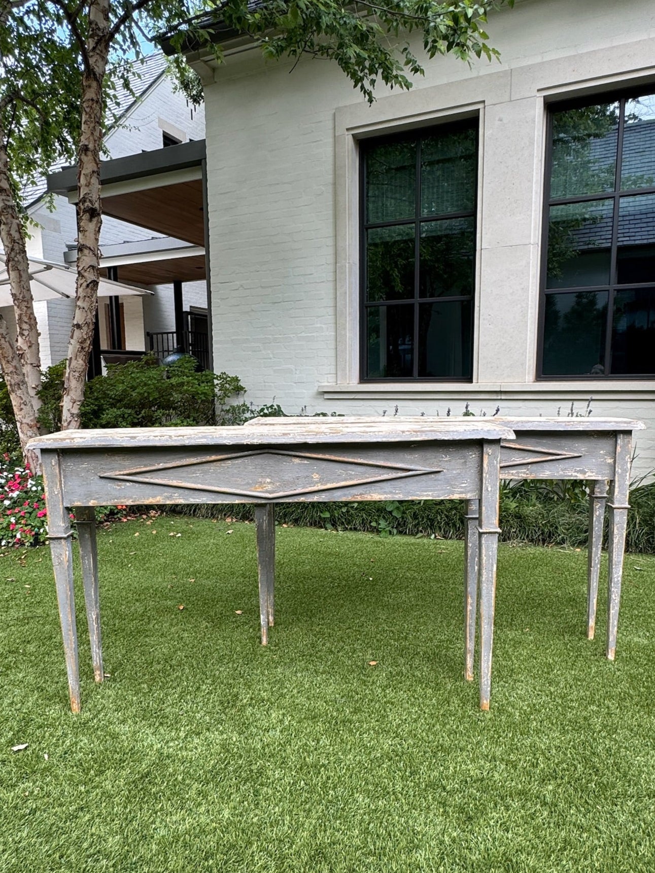Diamond Console Table