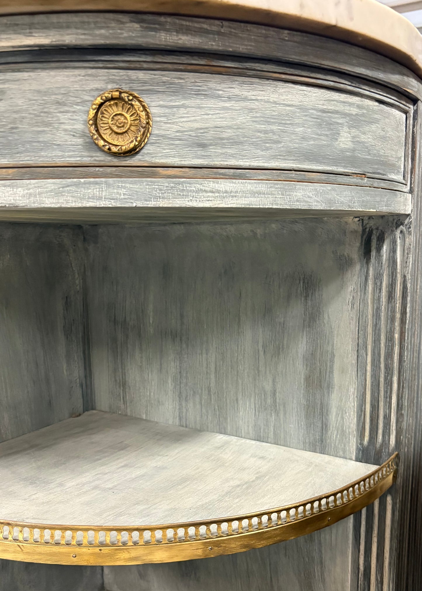 19th c. Louis XVI Buffet with Marble Top