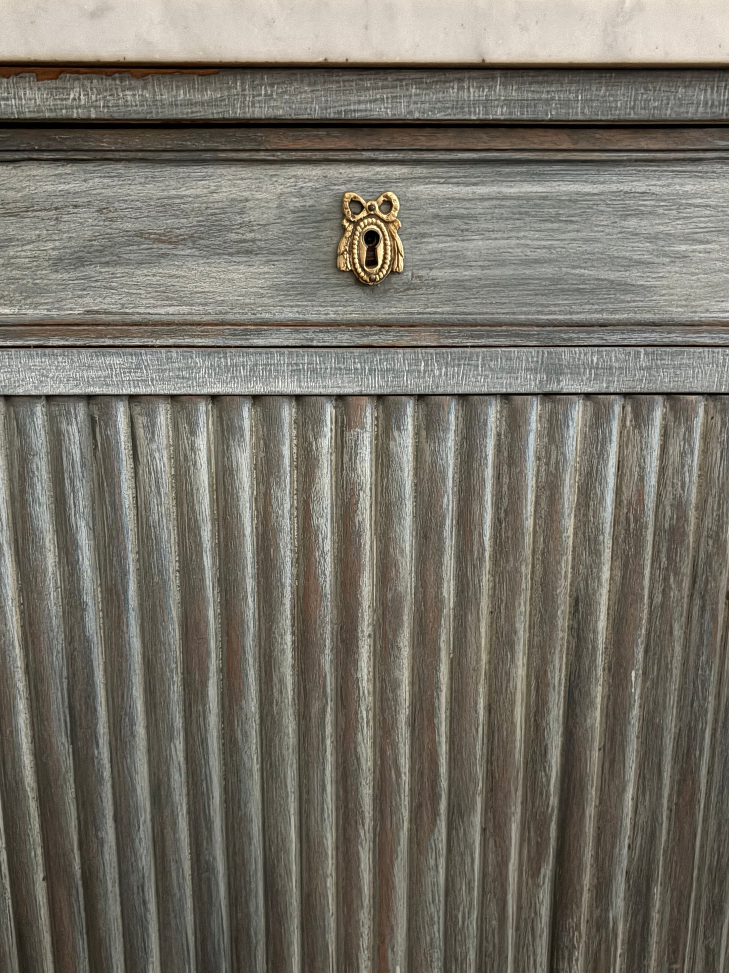 19th c. Louis XVI Buffet with Marble Top