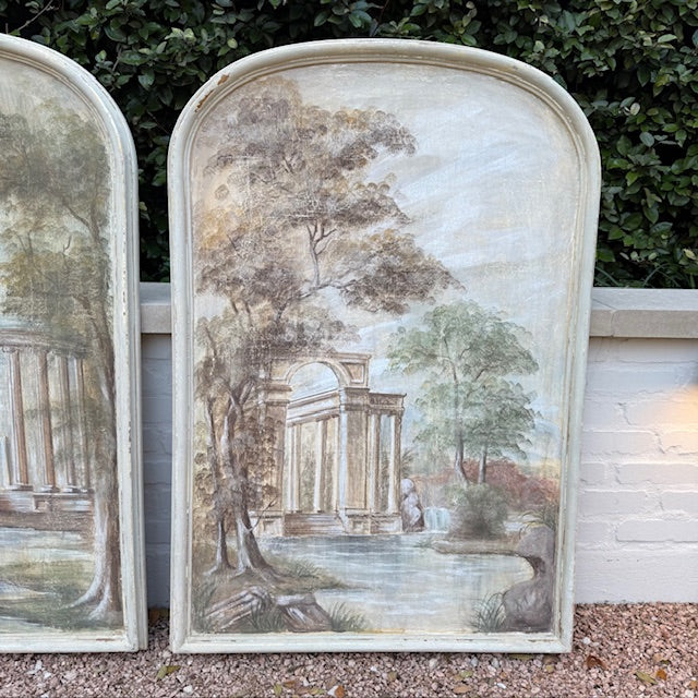 Hand-Painted Italian Diptych