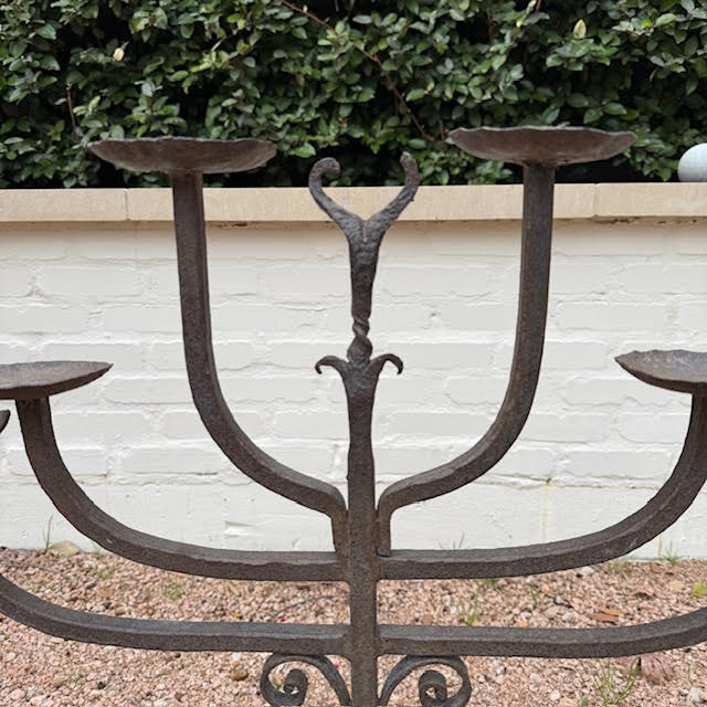 19th c. Iron Candelabra