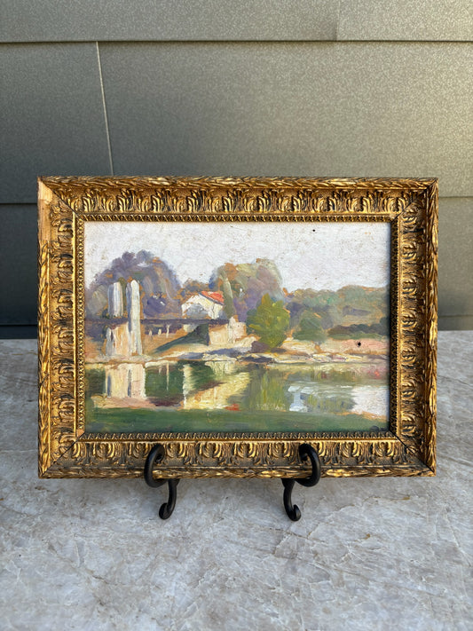 Early 20th c. French Countryside Painting