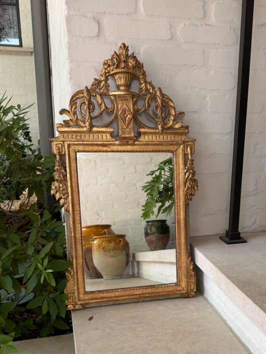 18th c. French Gilt Bridal Mirror