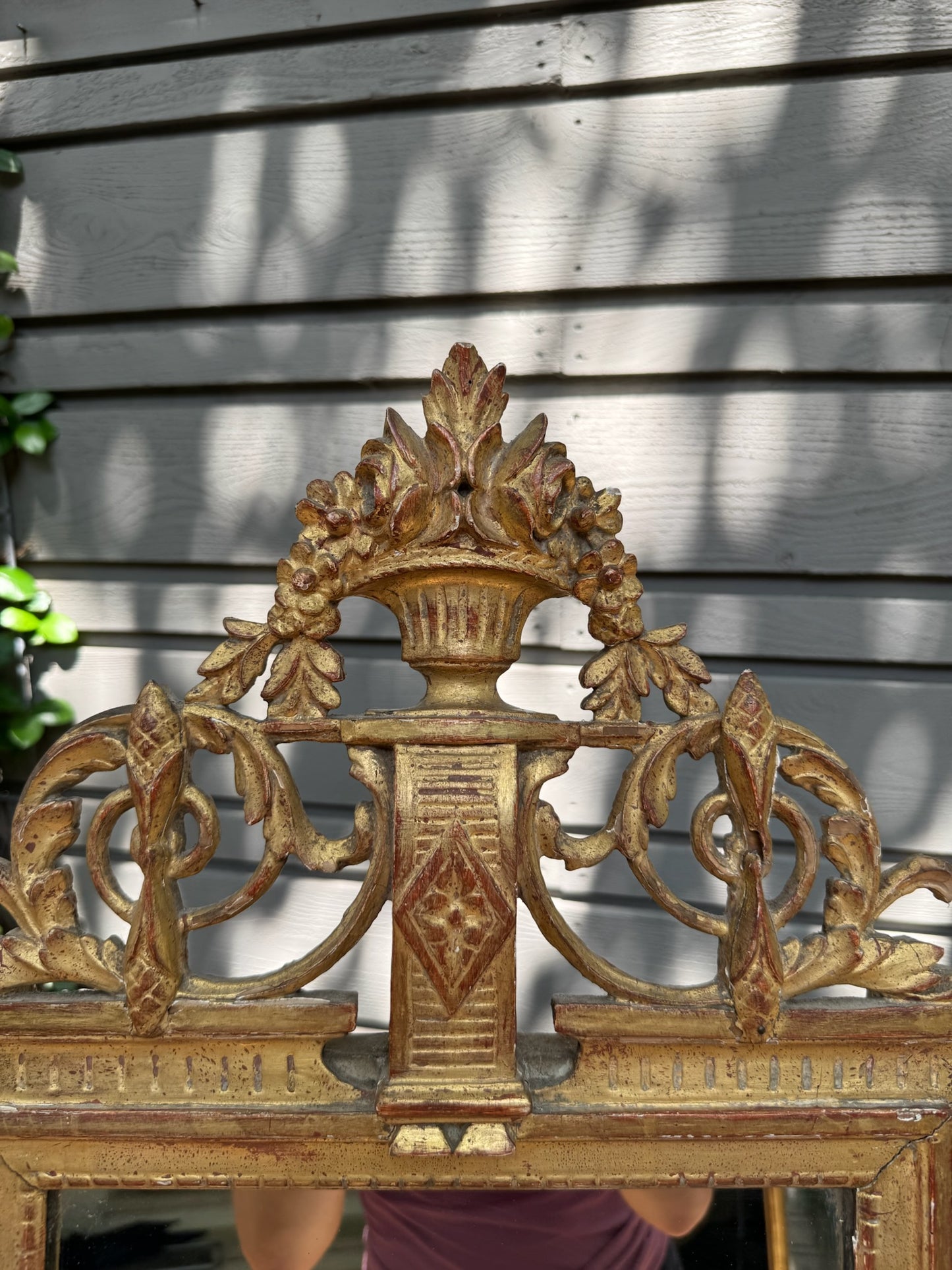 18th c. French Gilt Bridal Mirror