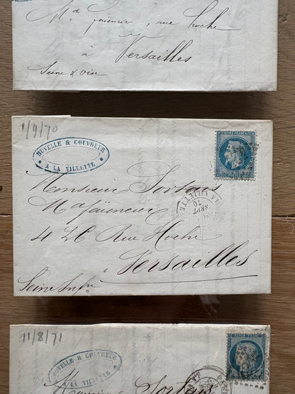 19th c. Letters to Versailles