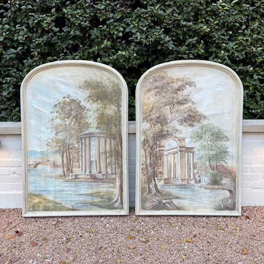 Hand-Painted Italian Diptych