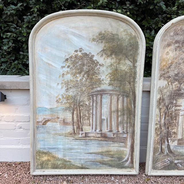 Hand-Painted Italian Diptych