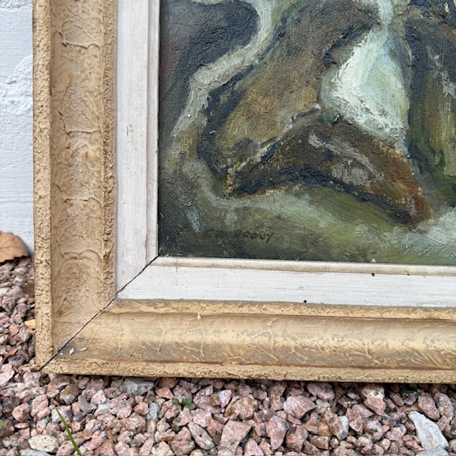 Framed Oil on Board, Provencal Sardines