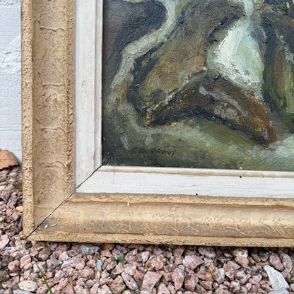 Framed Oil on Board, Provencal Sardines