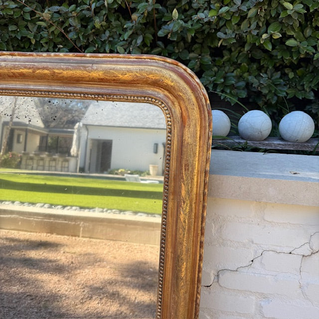 19th c. Louis Philippe Mirror, Gold