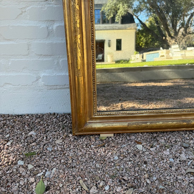 19th c. Medium Louis Philippe Mirror, Gold