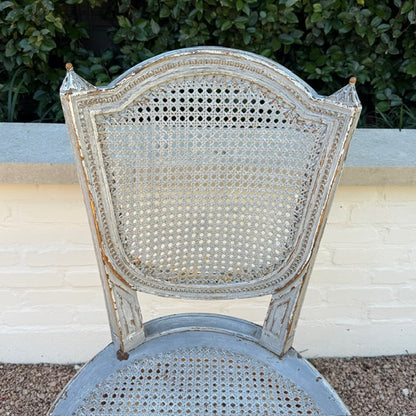 Single 19th c. French Louis XVI Chair in Blue
