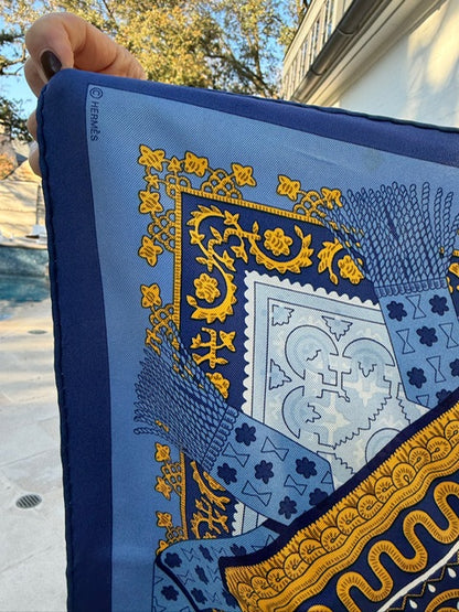 Hermès Scarf, "Brins d'Or"