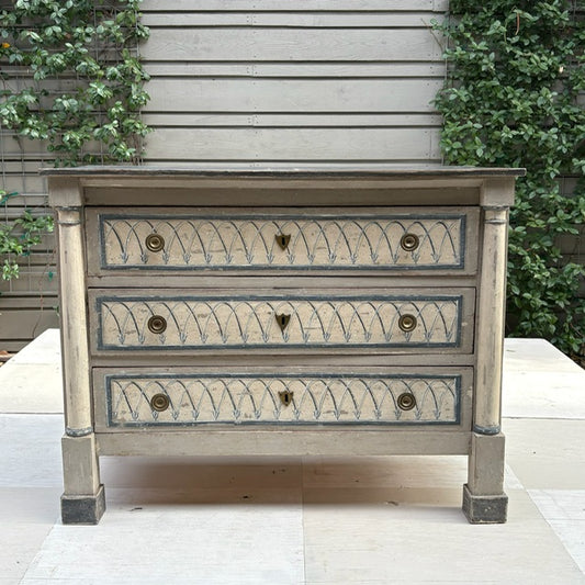Hand-Painted French Empire Commode