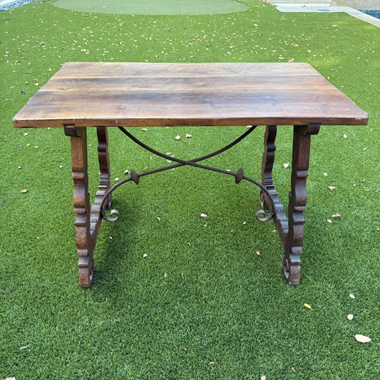 18th c. Spanish Trestle Table, Walnut