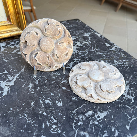 Pair of French Plaster Fragments