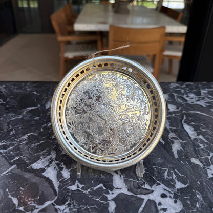 English Silver Plated Wine Coaster