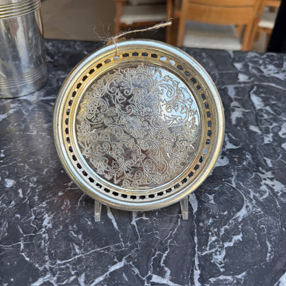 English Silver Plated Wine Coaster