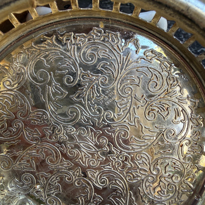 English Silver Plated Wine Coaster