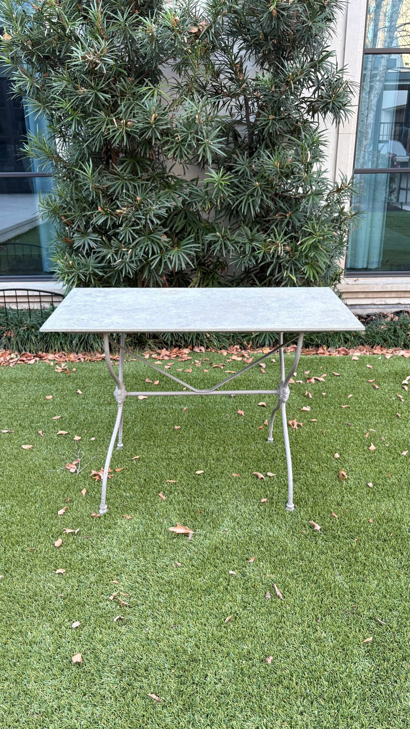 Bistro Table with Zinc Top