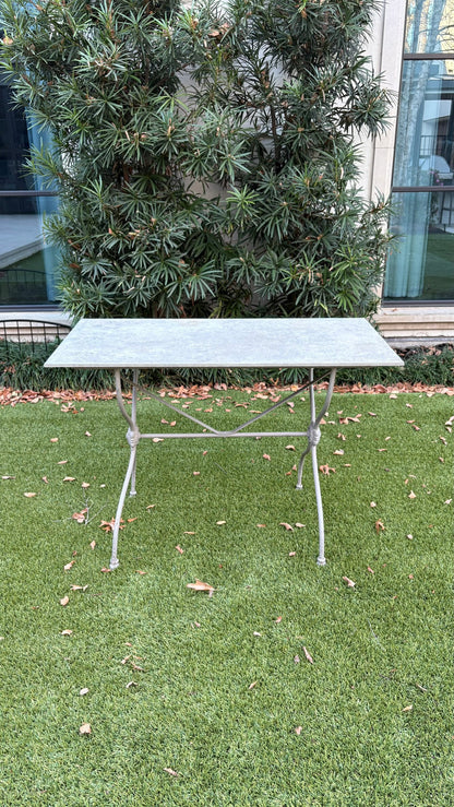 Bistro Table with Zinc Top