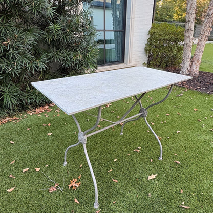 Bistro Table with Zinc Top