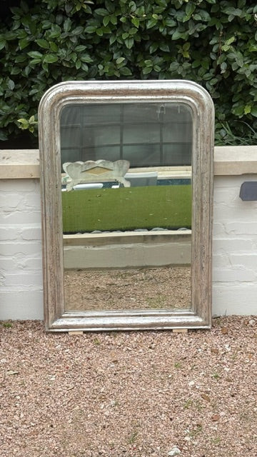 19th c. Louis Philippe Mirror, Silver