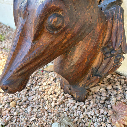 Hand-Carved Roe Deer Mounted Bust