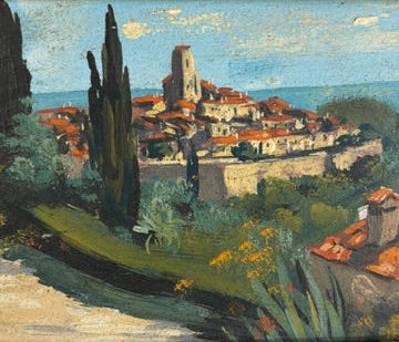 Small Provencal Village Painting