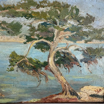 20th c. Cannes Oil on Board