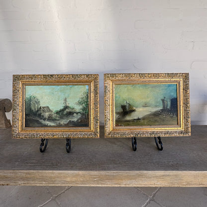 Early 20th c. Provencal Oil Paintings