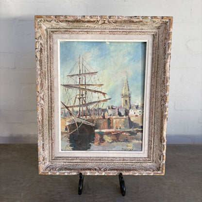 19th c. French Maritime in Montparnasse Frame