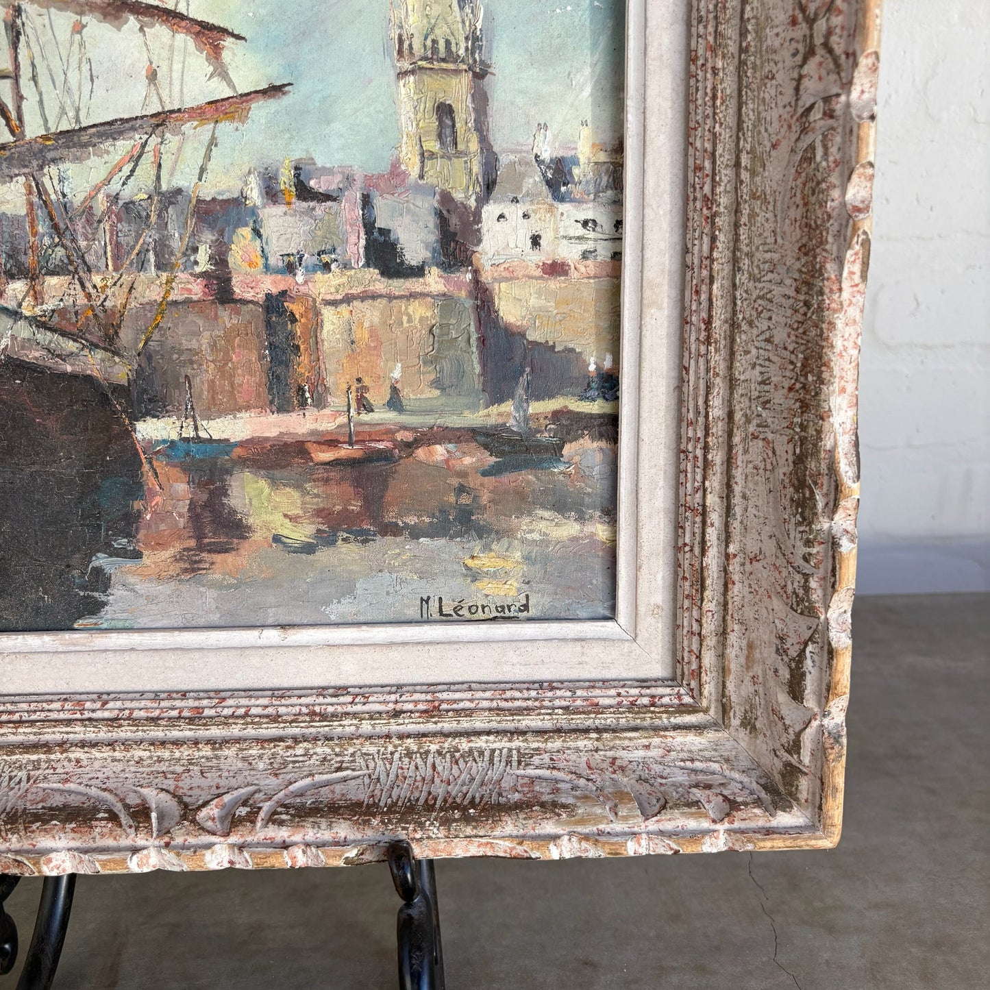 19th c. French Maritime in Montparnasse Frame
