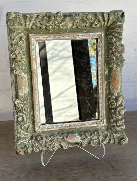 19th c. French Provencal Painted Mirror
