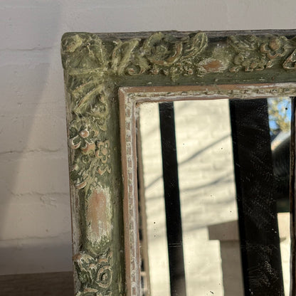 19th c. French Provencal Painted Mirror